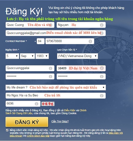 Đăng ký M88 - Hướng dẫn đăng ký tài khoản M88 Đăng ký M88 - Hướng dẫn đăng ký tài khoản M88